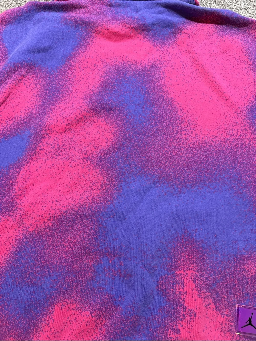 Jordan x Paris Saint-Germain Fleece Pink/Purple Tie Dye Hoodie size XL Psychic